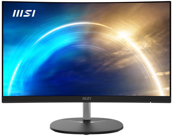 MSI Pro MP241CA 23.6 Inch Curved Monitor, 1500R, Full HD (1920 x 1080), 75Hz, VA, 4ms, FreeSync, HDMI, DiplayPort, Built-in Speakers, Anti-Glare, Anti-Flicker, Less Blue light, TÜV Certified, VESA, Kensington, Black ProMP241CA 824142294673