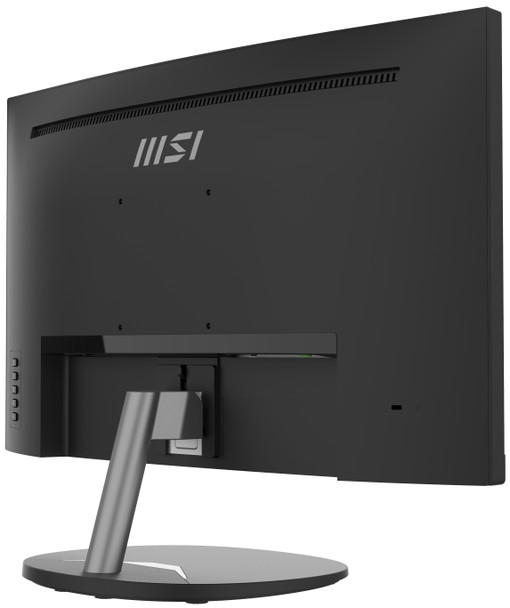 MSI Pro MP241CA 23.6 Inch Curved Monitor, 1500R, Full HD (1920 x 1080), 75Hz, VA, 4ms, FreeSync, HDMI, DiplayPort, Built-in Speakers, Anti-Glare, Anti-Flicker, Less Blue light, TÜV Certified, VESA, Kensington, Black ProMP241CA 824142294673