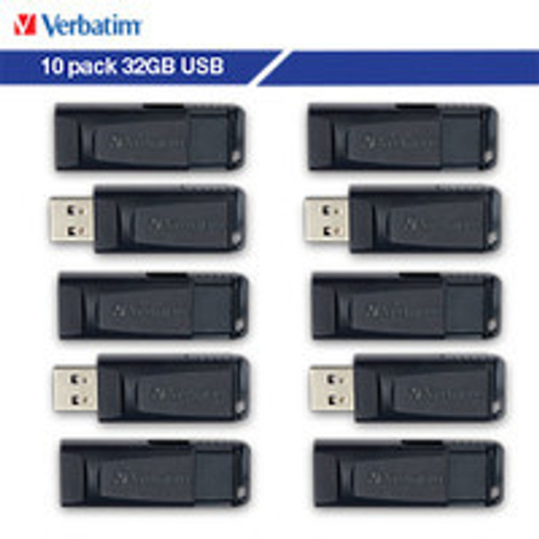 Verbatim Store 'n' Go 32GB USB Flash Drive 10 Pack 70893 023942708933