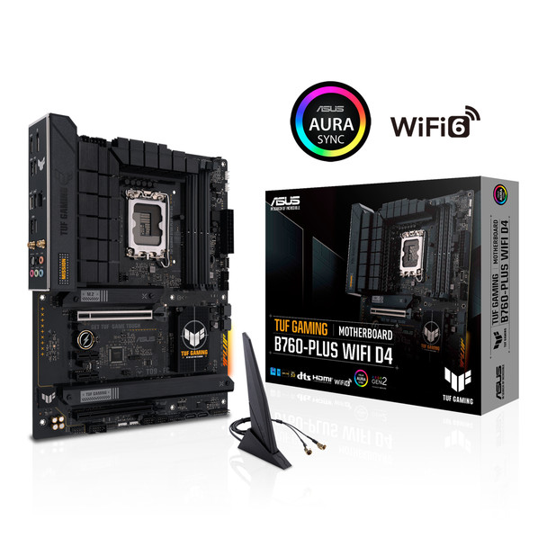 ASUS TUF GAMING B760-PLUS WIFI D4 Intel B760 LGA 1700 ATX TUF GAMING B760-PLUS WIFI D4 4711387009499