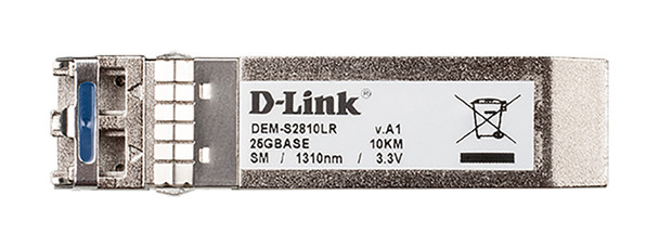 D-Link DEM-S2810LR network transceiver module Fiber optic 25000 Mbit/s SFP28 1310 nm DEM-S2810LR 790069456350