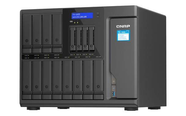 QNAP NAS TS-1655-8G-US 16Bay Desktop NAS Atom C5125 8G DDR4 RAM 50W PSU Retail