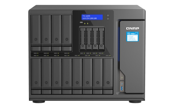 QNAP NAS TS-1655-8G-US 16Bay Desktop NAS Atom C5125 8G DDR4 RAM 50W PSU Retail