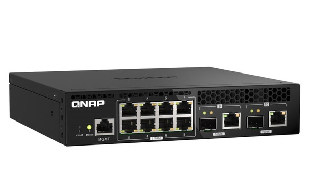 QNAP SWT QSW-M2108R-2C-US Management SWT 8PT 2.5Gbps 2PT 10Gbps SFP+ Retail