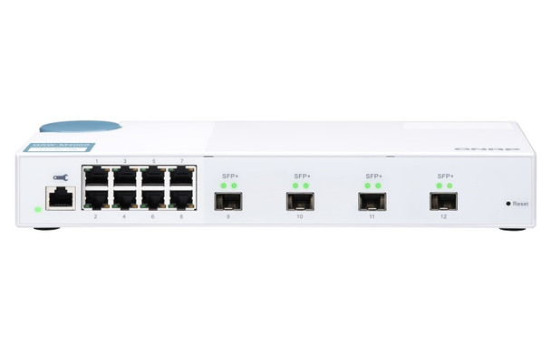 QNAP SWT QSW-M408S-US 12port Eight 1GbE PT and 4x10G SFP+ ports Retail