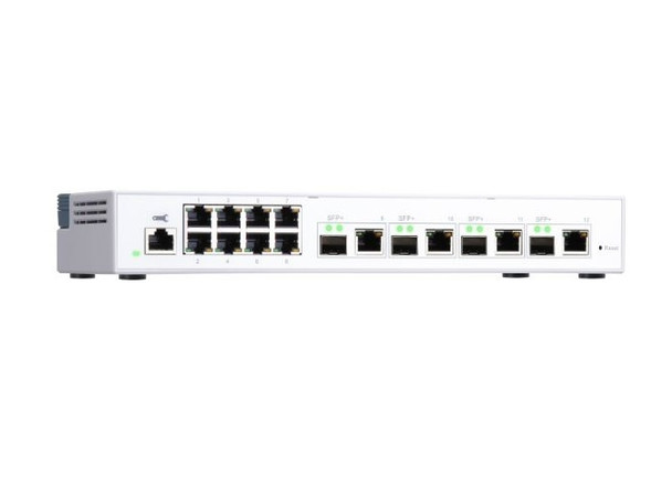 QNAP SWT QSW-M408-4C-US 12port Eight 1GbE PT and 4x10G SFP+ NBASE-T combo PT