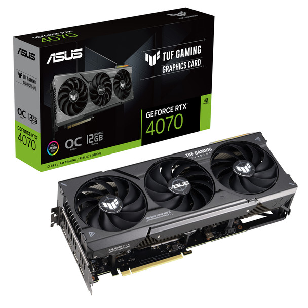 ASUS VCX TUF-RTX4070-O12G-GAMING GeForce RTX 4070 OC 12GB GDDR6X 192B Retail