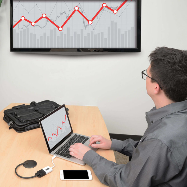 Tripp-Lite AC U444-06N-VGA-AM USB-C to VGA Adapter with Alternate Mode DP 1.2