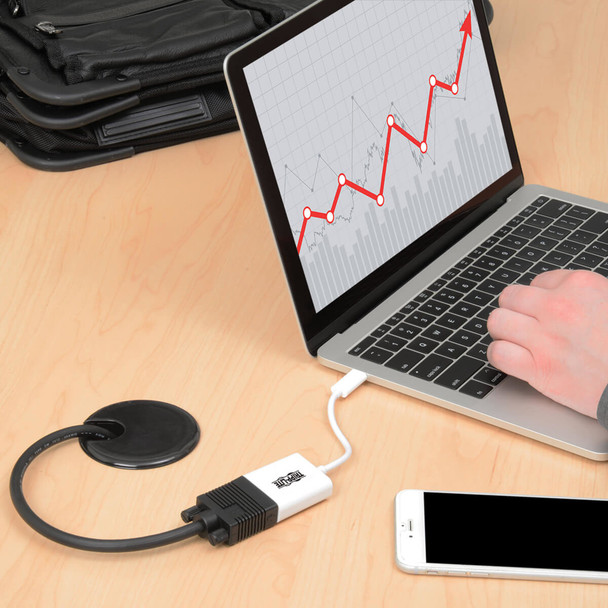 Tripp-Lite AC U444-06N-VGA-AM USB-C to VGA Adapter with Alternate Mode DP 1.2