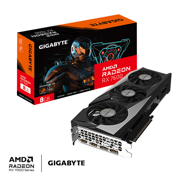 Gigabyte VCX GV-R76GAMING OC-8GD RX 7600 GAMING OC 8G GDDR6 128B PCI-E 4.0 RTL