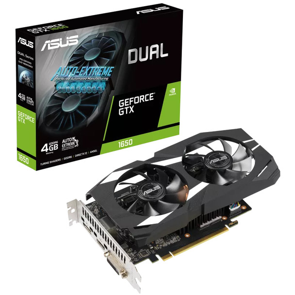 ASUS VCX DUAL-GTX1650-4GD6-P-V2 GeForce GTX 1650 V2 4GB GDDR6 128B PCIE Retail