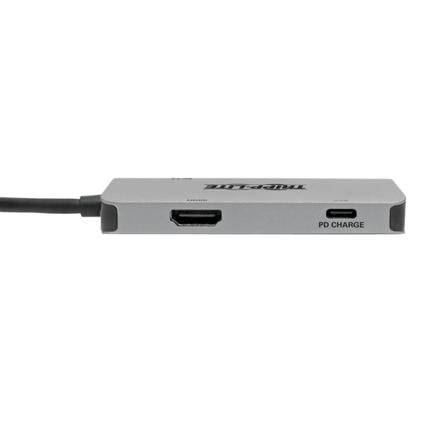 Tripp-Lite AC U444-06N-H3U-C USB-C Multiport Adapter 100W PD Charging Gray RTL