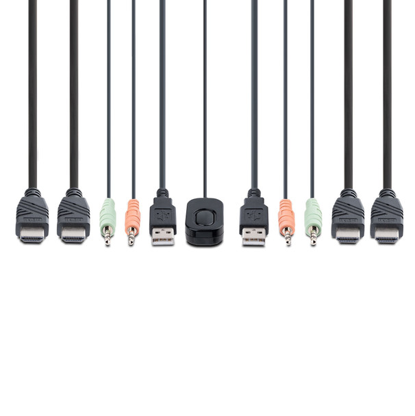 StarTech Switch C2-DH46-UA2-CBL-KVM 2PT Dual-Monitor HDMI CB KVM Switch Retail