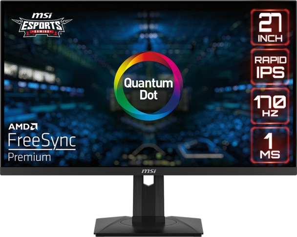 MSI MN G274QPF-QD 27 Rapid IPS QHD 2560x1440 16:9 170Hz Metallic Black Retail