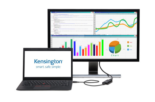 Kensington AC K33989WW VU4000D USB3.0 to DisplayPort 4K Video Adapter Retail