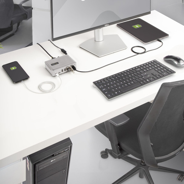 StarTech.com 7-Port USB-C Hub - 5x USB-A + 2x USB-C - Self-Powered w/65W Power Supply - USB 3.1 10Gbps - Desktop/Laptop USB Hub w/3ft USB-IF Certified Locking Cable - USB C Hub 065030899086