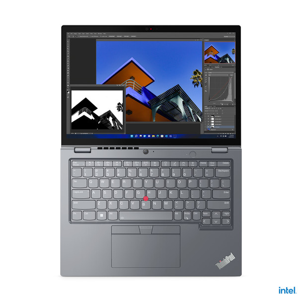 Lenovo ThinkPad L13 Yoga i5-1235U Hybrid (2-in-1) 33.8 cm (13.3") Touchscreen WUXGA Intel Core i5 8 GB DDR4-SDRAM 256 GB SSD Wi-Fi 6 (802.11ax) Windows 11 Pro Grey 196800544506