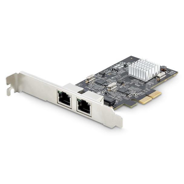 StarTech.com 2-Port 2.5Gbps NBASE-T PCIe Network Card, Intel I225-V, Dual-Port Computer Network Card, Multi-Gigabit NIC, PCI Express Server LAN Card, Desktop Ethernet Interface 065030898140