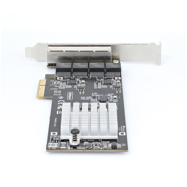 StarTech.com 4-Port 2.5Gbps NBASE-T PCIe Network Card, Intel I225-V, Quad-Port Computer Network Card, Multi-Gigabit NIC, PCI Express Server LAN Card, Desktop Ethernet Interface 065030898157