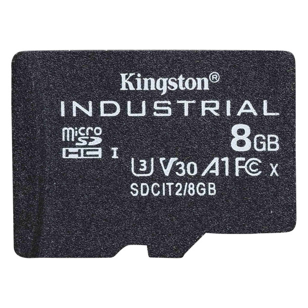 Kingston Digital SDCIT2/8GBSP 8GB microSDHC Industrial Card 740617321005