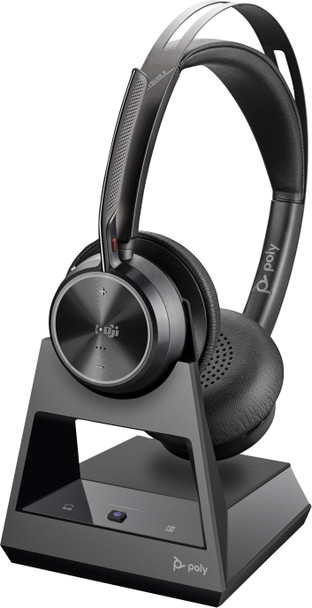 HP Poly VFOCUS2-M Microsoft Teams Certified USB-C Headset with charge stand 197029610027