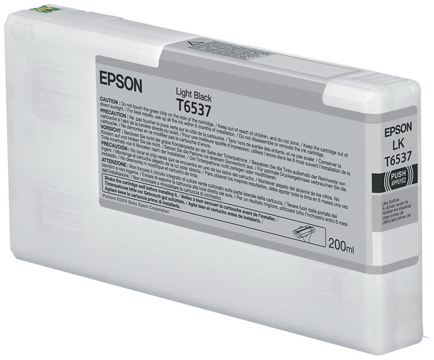 Epson T6537 Light Black Ink Cartridge (200ml) T653700