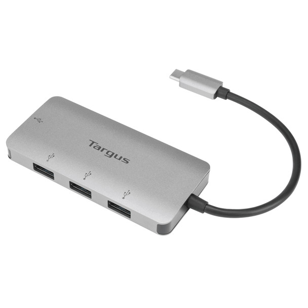 Targus ACH226BT interface hub USB 3.2 Gen 1 (3.1 Gen 1) Type-C 5000 Mbit/s Silver 092636341435