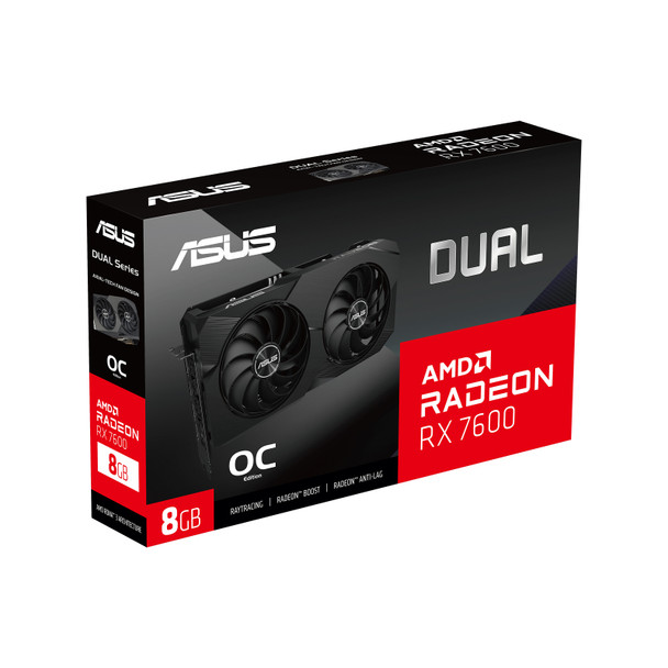 ASUS Dual -RX7600-O8G AMD Radeon RX 7600 8 GB GDDR6 197105020450