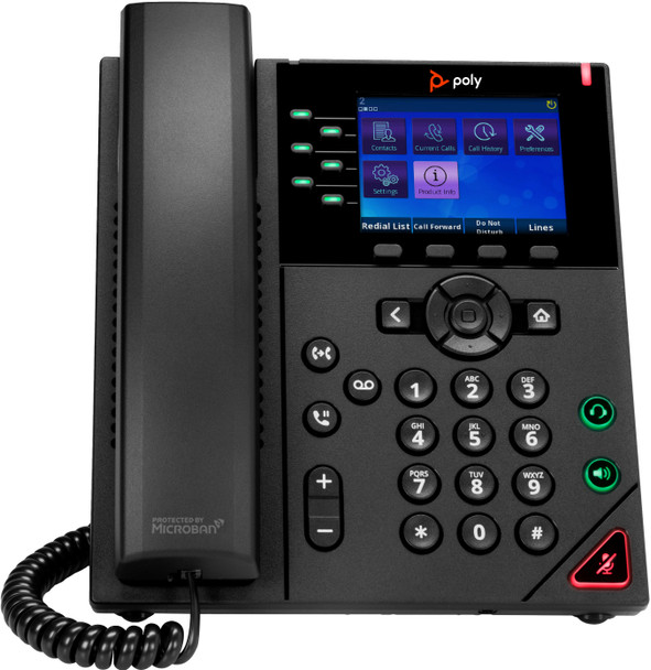 HPI POLY 89K70AA VVX 350 DESKTOP PHONE,OBI,PSU 196188605332