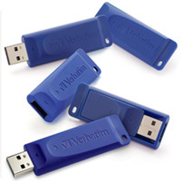 Verbatim 99810 16GB USB Flash Drive 5pk Blue 023942998105