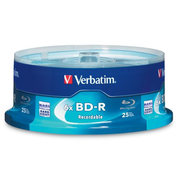 Verbatim 97457 BD-R 25GB 6x Branded 25pk 023942974574