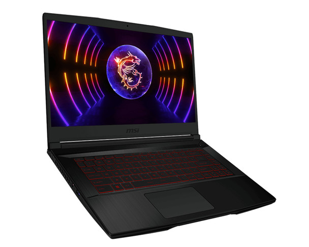 MSI Gaming GF63 12UDX-039CA i5-12450H Notebook 39.6 cm (15.6") Full HD Intel Core i5 16 GB DDR4-SDRAM 512 GB SSD NVIDIA GeForce RTX 3050 Wi-Fi 6 (802.11ax) Windows 11 Home Black 824142311295
