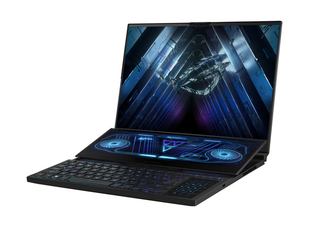 ASUS ROG Zephyrus Duo 16 GX650PZ-XS96 notebook 7945HX 40.6 cm (16") WQXGA AMD Ryzen 9 32 GB DDR5-SDRAM 1 TB SSD NVIDIA GeForce RTX 4080 Wi-Fi 6E (802.11ax) Windows 11 Pro Black 197105051010 GX650PZ-XS96