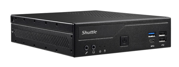 Shuttle Slim PC DH610 , S1700, 1x HDMI, 2x DP , 1x 2.5", 2x M.2, 2x LAN (Intel 1G + 2.5G), 2x COM, 24/7 permanent operation, incl. VESA 887993005119 DH610