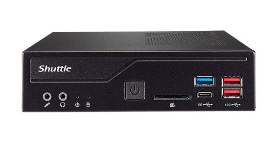 Shuttle Slim PC DH670 , S1700, 2x HDMI, 2x DP , 2x LAN, 2x COM, 8x USB, 1x 2.5", 2x M.2, 24/7 permanent operation, incl. VESA 887993004983 DH670