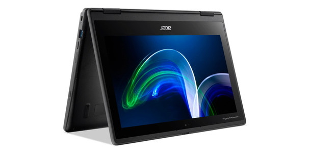 Acer TravelMate Spin B3 TMB311R-32-C47B N5100 Hybrid (2-in-1) 29.5 cm (11.6") Touchscreen HD Intel Celeron N 8 GB DDR4-SDRAM 128 GB Flash Wi-Fi 6 (802.11ax) Windows 11 Pro Black 193199139221 NX.VQWAA.004