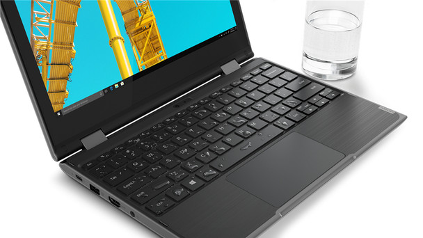 Lenovo 300e 3015e Hybrid (2-in-1) 29.5 cm (11.6") Touchscreen HD AMD 3000 4 GB DDR4-SDRAM 64 GB eMMC Wi-Fi 5 (802.11ac) Windows 10 Pro Black  82GK001VUS
