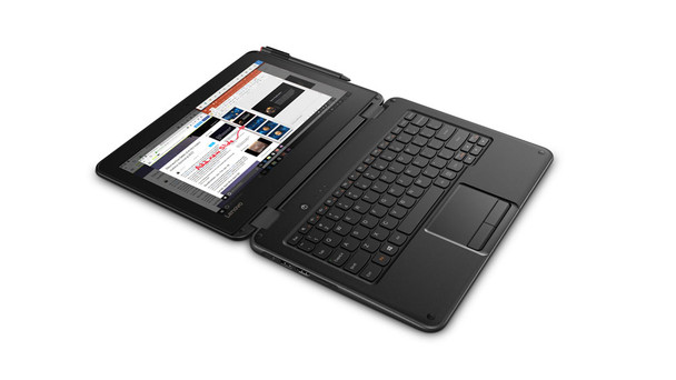 Lenovo 300e N3450 Hybrid (2-in-1) 29.5 cm (11.6") Touchscreen HD Intel Celeron 4 GB LPDDR4-SDRAM 64 GB eMMC Wi-Fi 5 (802.11ac) Windows 10 Pro Black 192158787824 81FY000SUS