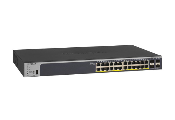 Netgear 28-Port PoE Gigabit Ethernet Smart Switch (GS728TP) 45647