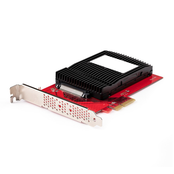 StarTech.com U.3 to PCIe Adapter Card, PCIe 4.0 x4 Adapter For 2.5" U.3 NVMe SSDs, SFF-TA-1001 PCI Express Add-in Card for Desktops/Servers, TAA Compliant - OS Independent PEX4SFF8639U3 065030899000