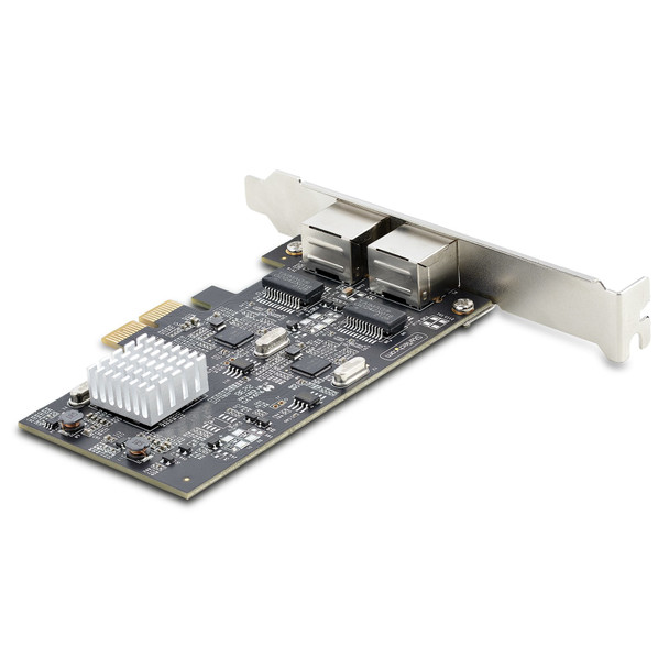 StarTech.com 2-Port 2.5Gbps NBASE-T PCIe Network Card, Intel I225-V, Dual-Port Computer Network Card, Multi-Gigabit NIC, PCI Express Server LAN Card, Desktop Ethernet Interface PR22GI-NETWORK-CARD 065030898140