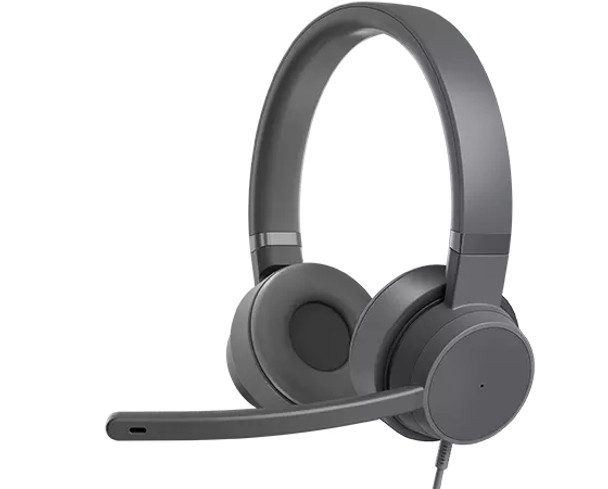 Lenovo GXD1C99243 headphones/headset Wired Head-band Calls/Music USB Type-C Grey GXD1C99243 195892025313