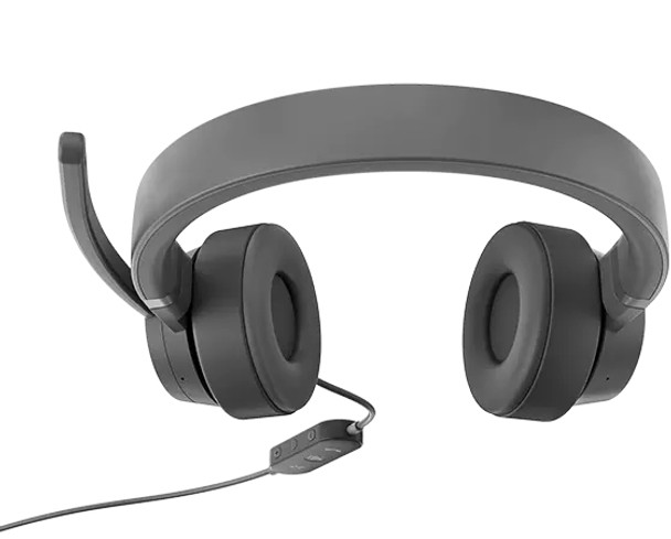 Lenovo GXD1C99243 headphones/headset Wired Head-band Calls/Music USB Type-C Grey GXD1C99243 195892025313