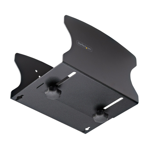StarTech.com PC Wall Mount Bracket, Supports Desktop Computers Up To 40lb (18kg), Tool-Less Adjustments 1.9-7.8in (50-200mm), Heavy-Duty Wall Mount Shelf/Holder for PC Case/Tower 065030899888