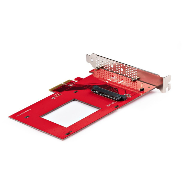 StarTech.com U.3 to PCIe Adapter Card, PCIe 4.0 x4 Adapter For 2.5" U.3 NVMe SSDs, SFF-TA-1001 PCI Express Add-in Card for Desktops/Servers, TAA Compliant - OS Independent 065030899000