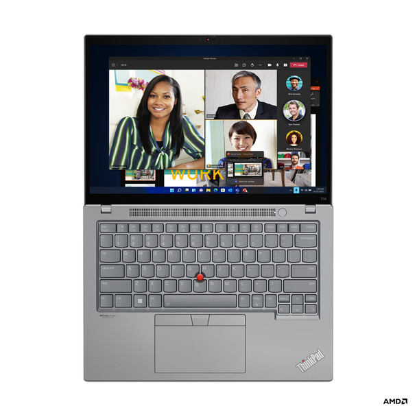 Lenovo ThinkPad T14 Laptop 35.6 cm (14") Touchscreen WUXGA AMD Ryzen 5 PRO 6650U 16 GB LPDDR5-SDRAM 256 GB SSD Wi-Fi 6E (802.11ax) Windows 11 Pro Black 197529821466
