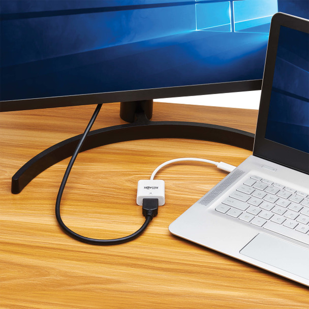 Tripp Lite U444-06N-HD8KW USB-C to HDMI Adapter (M/F) - 8K, HDR, 4:4:4, HDCP 2.3, White 037332275271