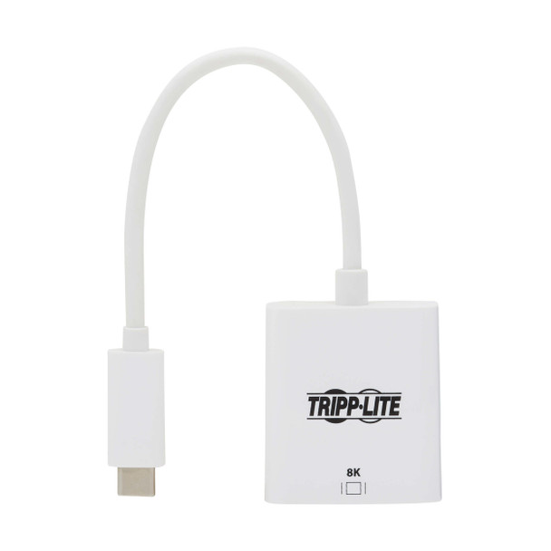 Tripp Lite U444-06N-HD8KW USB-C to HDMI Adapter (M/F) - 8K, HDR, 4:4:4, HDCP 2.3, White 037332275271