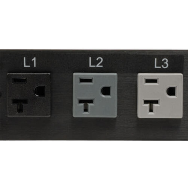 Tripp Lite PDU3MV6L2120 power distribution unit (PDU) 48 AC outlet(s) 0U Black 037332163929