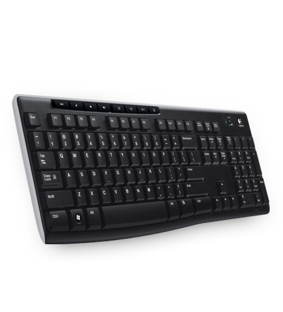 Logitech K270 keyboard RF Wireless Black 097855073358